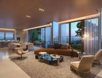 sala de estar Legacy City Home no setor Marista