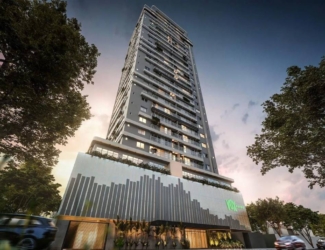 Fachada principal do Vox Residencial no Jardim América em Goiânia