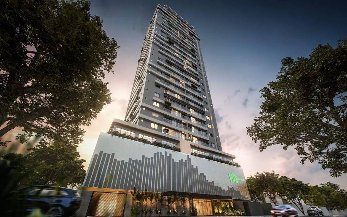 fachada-vox-residencial-jardim-america Fachada principal do Vox Residencial no Jardim América em Goiânia