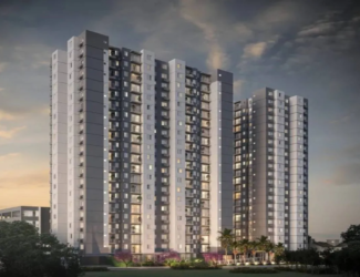 Fachada moderna e imponente do empreendimento Now Praça C8 no Setor Sudoeste, Goiânia.