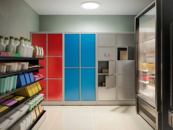 Lockers inteligentes para recebimento de encomendas e delivery no condomínio Now Praça C8, Setor Sudoeste.