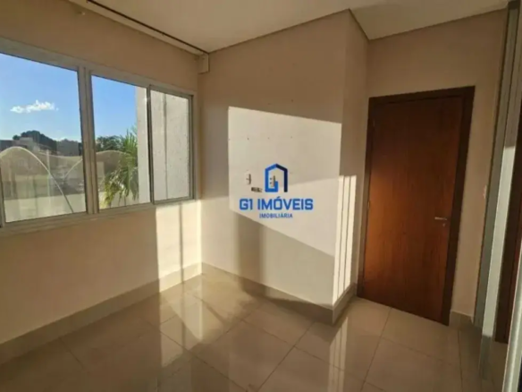 Terceiro quarto configurado como escritório home office no Terra Mundi.