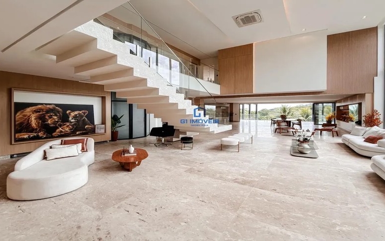 Detalhes de acabamento premium e luxo em Casa de Condomínio com 6 Quartos, Goiânia.