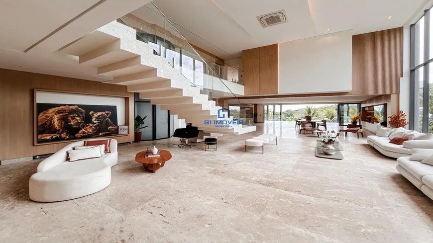 Detalhes de acabamento premium e luxo em Casa de Condomínio com 6 Quartos, Goiânia.