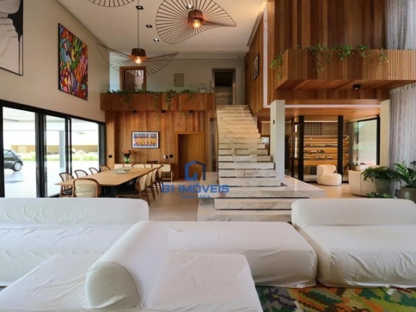 Casa de Condomínio com 7 Quartos no Residencial Aldeia do Vale em Goiânia, alto padrão.