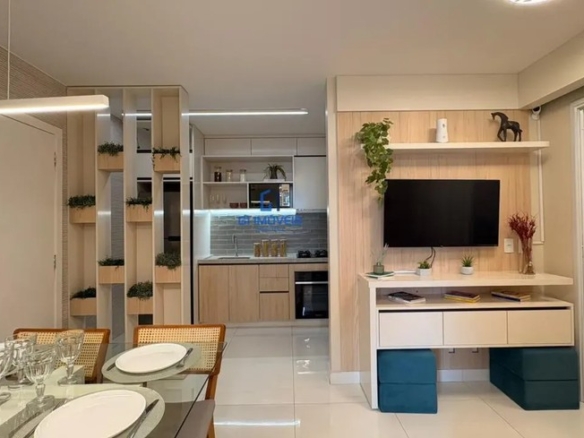 Detalhes de acabamento premium e luxo em Apartamento com 2 Quartos, Goiânia.