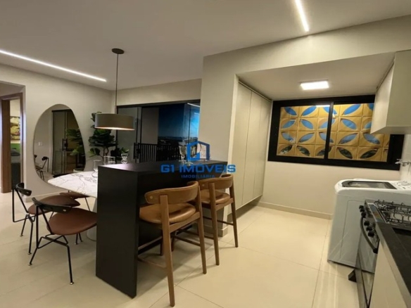 Detalhes de acabamento premium e luxo em Apartamento com 2 Quartos, Goiânia.