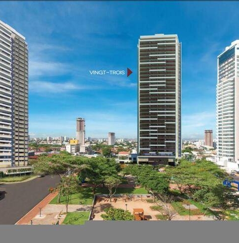 Fachada com edifícios e torres residenciais no Wonderful Residence