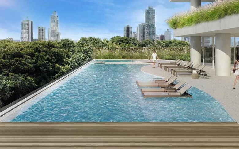 Piscina com piscina no Epic City Home