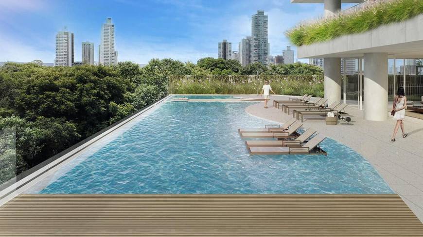 Piscina com piscina no Epic City Home